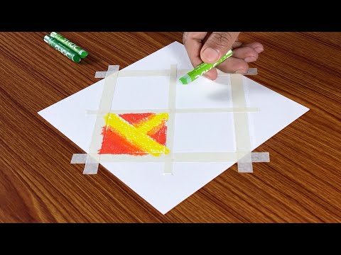 4 Different Scenery Drawing / Easy Oil Pastel Drawing for Beginners / Step by Step