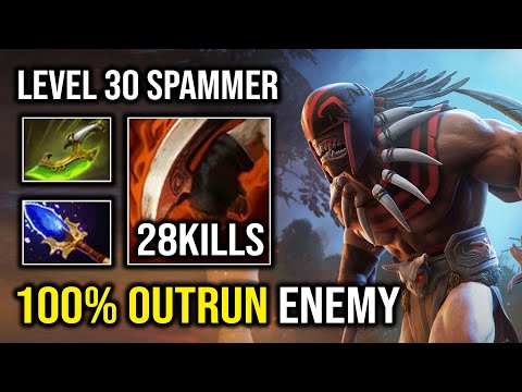 LEVEL 30 Grand Master Spammer 11K MMR Bloodseeker 100% Outrun Everyone Dota 2
