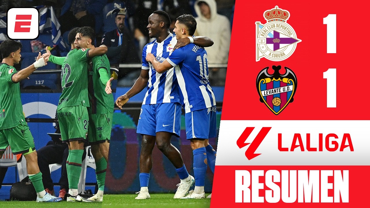 Levante rescató un empate agónico ante Deportivo y respira fuera de la zona de descenso | La Liga