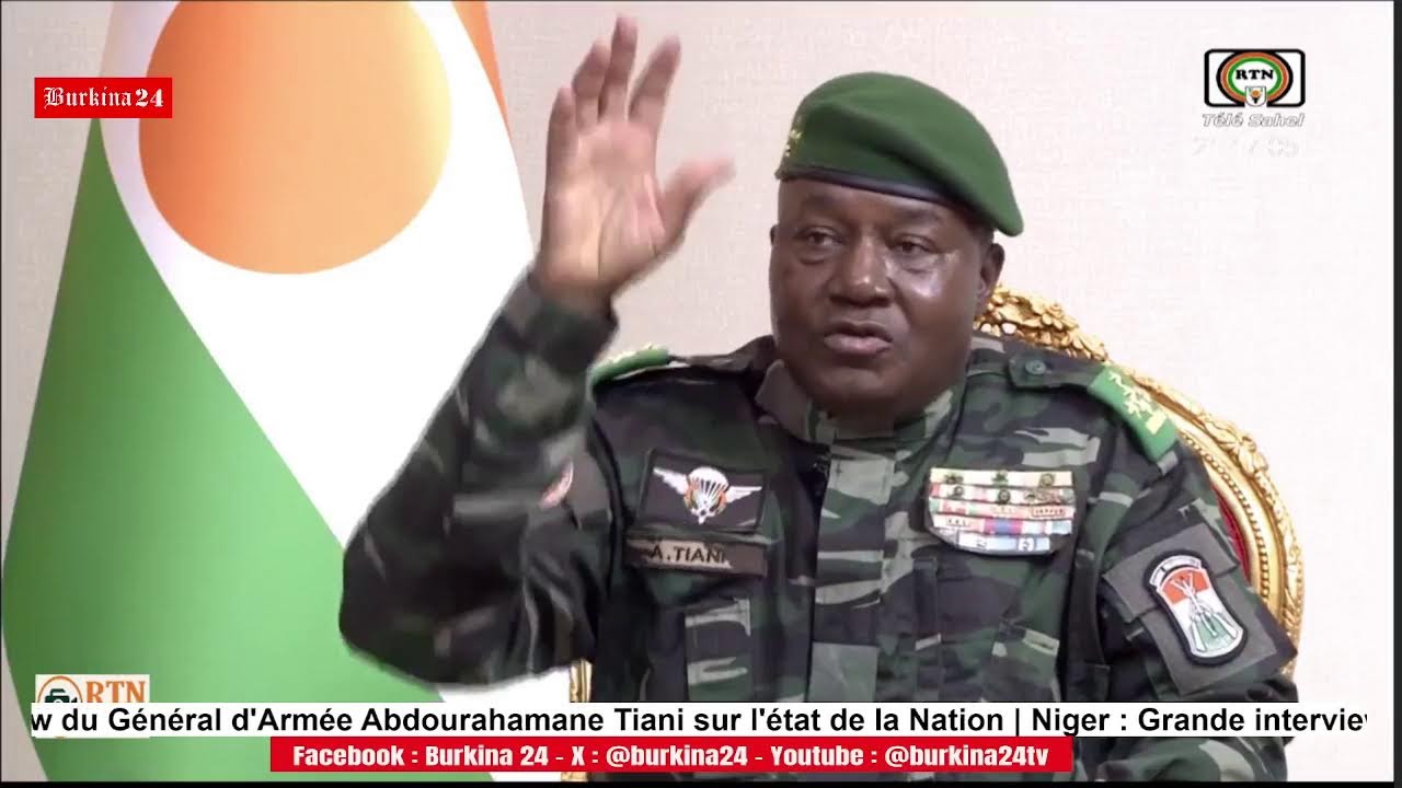 🔴 {DIRECT} Niger : Grande interview du Général d'Armée Abdourahamane Tiani sur l'état de la Nation