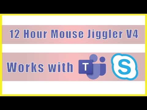 12 Hour Mouse Jiggler version 4  - Keep MS Teams GREEN ACTIVE - Computer Awake
