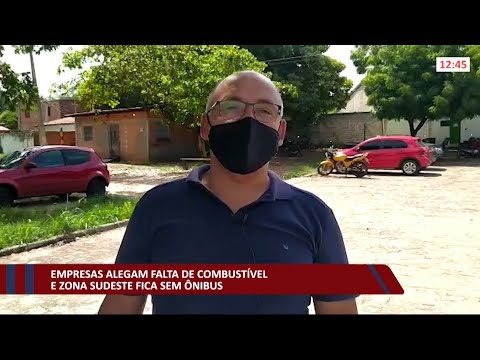 Empresas alegam falta de combustível e zona sudeste fica sem í´nibus 27 04 2021