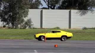 Brett's Xb having a gymkhana thrash