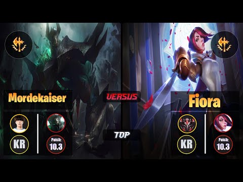 Flame MORDEKAISER (Top) [Conqueror] VS FIORA - Grandmaster KR Patch 10.3