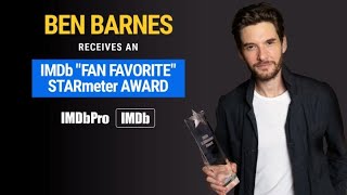 Ben Barnes Receives the IMDb Fan Favorite STARmeter Award