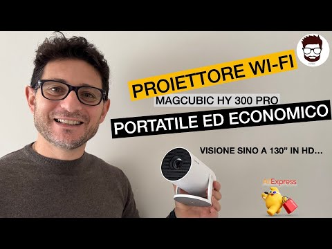 MINI PROIETTORE SMART HY300PRO: LA TECNOLOGIA CHE TI SORPRENDERÀ CON SOLI 37€ ! 😍