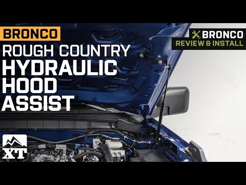 2021-2022 Bronco Rough Country Hydraulic Hood Assist Review & Install