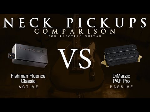 Fishman FLUENCE CLASSIC vs DiMarzio PAF PRO - Neck Guitar Pickup Comparison Tone Demo