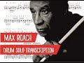 Max Roach - Delilah - Drum Solo Transcription (PDF)