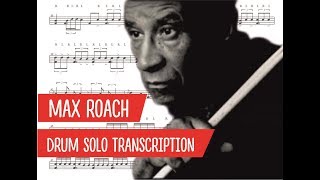 Max Roach - Delilah - Drum Solo Transcription (PDF)