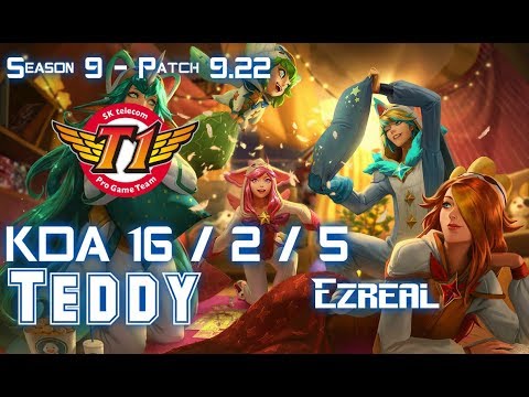 SKT T1 Teddy EZREAL vs HEIMERDINGER ADC - Patch 9.22 KR Ranked