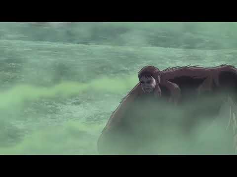 Levi VS el Titán bestia en español latino capítulo 17 temporada 3