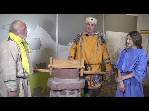 Ein römischer Markttag auf Haus Bürgel - Die römische Getreidemühle