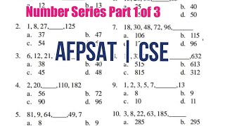 Number Series Part1 of 3: Find the Missing Number 