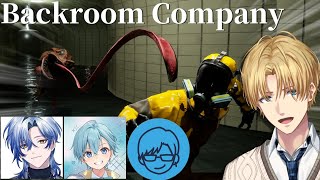 絶対に逃げられないやばい空間から青い4人で脱出しろ『 Backroom Company 』【 エビオ/にじさんじ 】