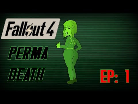 LIVE Fallout 4 Permadeath: Crawl Out Into The Fallout- EP 1