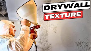 The Art Of Drywall Knockdown Texture || E9 Finishing A Basement