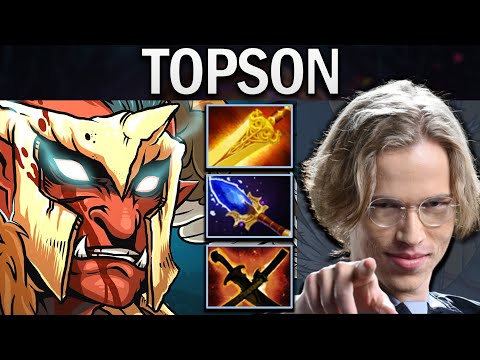 Troll Warlord Dota 2 Topson with Radiance and Aghanims
