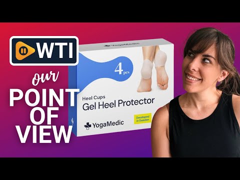 YOGAMEDIC Silicone Heel Protector- 2 Pair Pain Relief Gel Heel Cups- Support for Plantar Fasciitis - WTI product video review