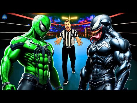🕷️⚡Green Spiderman Vs Venom - Epic Battle | Marvel Vs Marvel Superhero Fight