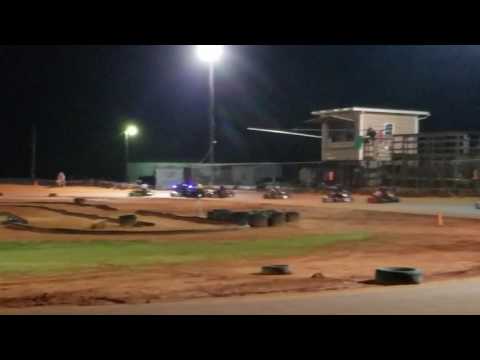 Gulf Coast Raceway stock lite wreck 8-6-16