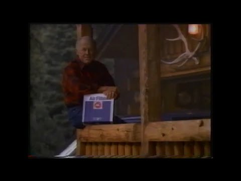 1988 Chuck Yaeger AC Delco Air Oil Filters Retro TV Commercial Ad