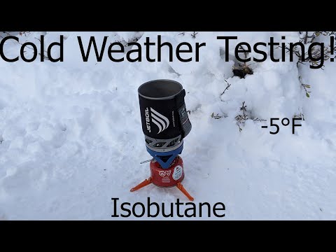 Cold-Weather Testing Isobutane Fuel Canisters