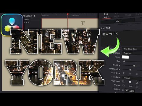 Text einfügen • Animation & Video in Text | DaVinci Resolve Tutorial Deutsch