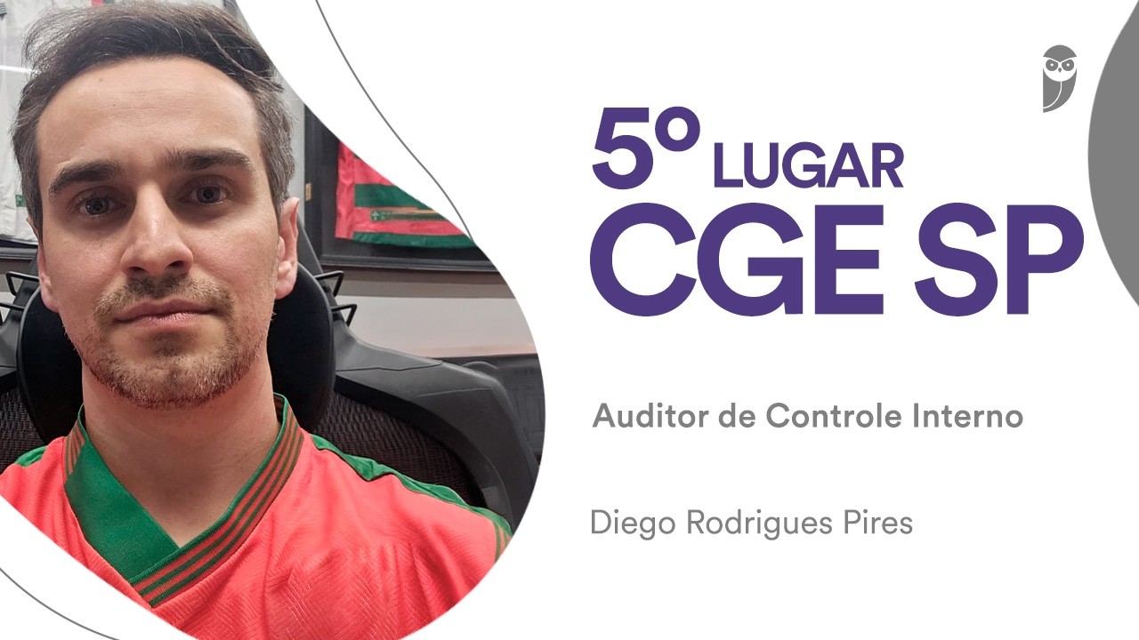 Conheça o Diego Pires, 5º colocado no concurso CGE SP para o cargo de Auditor