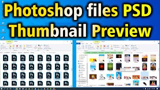 How to view Photoshop psd files as Thumbnail