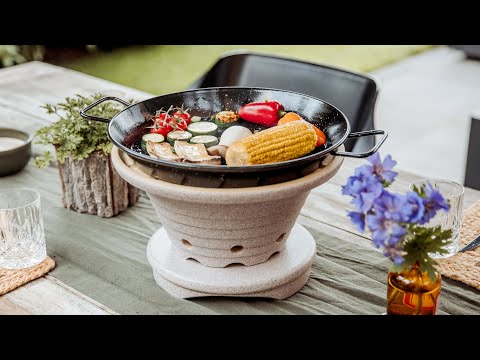 Denk Bratfeuer - Kochen und grillen auf dem Tisch