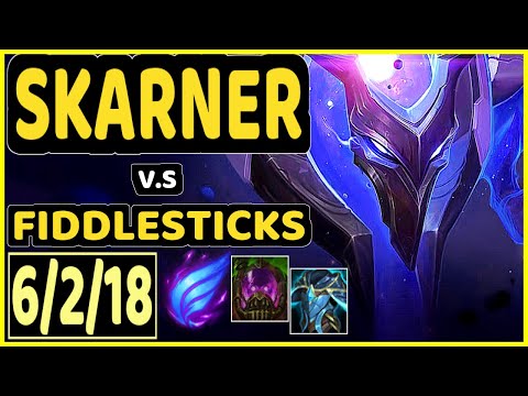 SKARNER vs FIDDLESTICKS - 6/2/18 KDA JUNGLE GAMEPLAY - NA Ranked DIAMOND