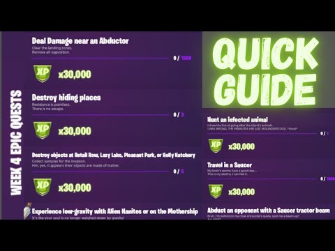 Fortnite All Week 4 Epic Quests(Challenges) Guide - Chapter 2 Season 7