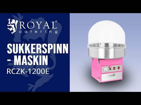 video - Sukkerspinnmaskin - 52 cm - inkl. beskyttelsesskjerm