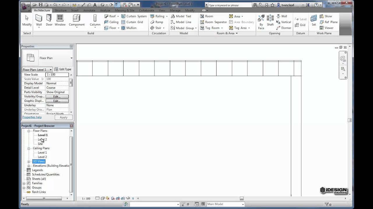 Exploring the Revit Architecture 2013 Interface