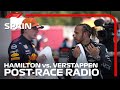 Hamilton & Verstappen's Post-Race Radio Reaction | 2021 Spanish Grand Prix