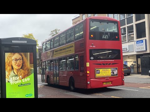 *Loud Voith* VDL DB300 Wright Gemini 2 Arriva London DW262 LJ59 GUA Route 60 Old Coulsdon