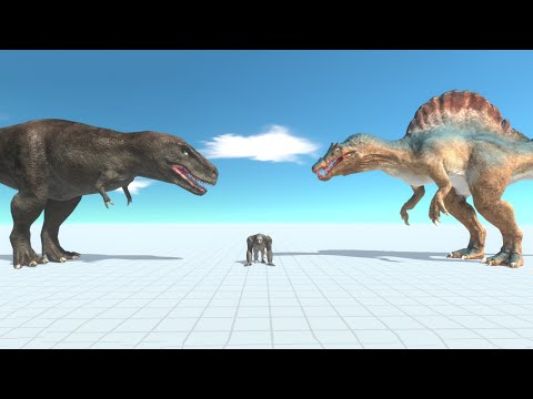 GIANT TREX & GIANT SPINOSAURUS vs UNITS - Animal Revolt Battle Simulator