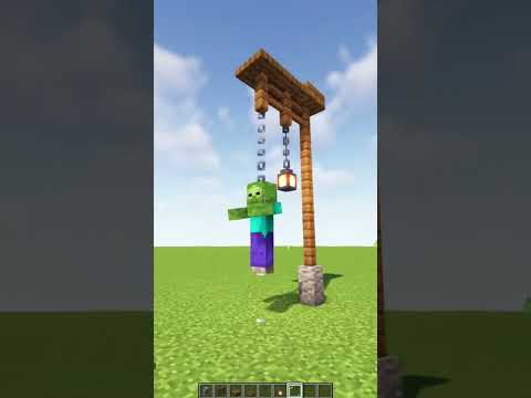 EPIC Zombie Hanging in Minecraft! You Won't Believe It!!