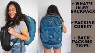 HOW TO PACK MY BACKPACK using PACKING CUBES | How I use my BACKPACK as CARRY ON