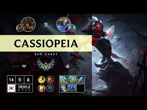 Cassiopeia Carry vs Ezreal - KR Challenger Patch 14.12