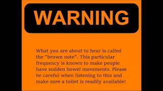 WARNING! The Real Brown Note  (Brown Frequency)