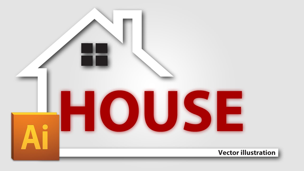 Speed Art - HOUSE Vector illustration
