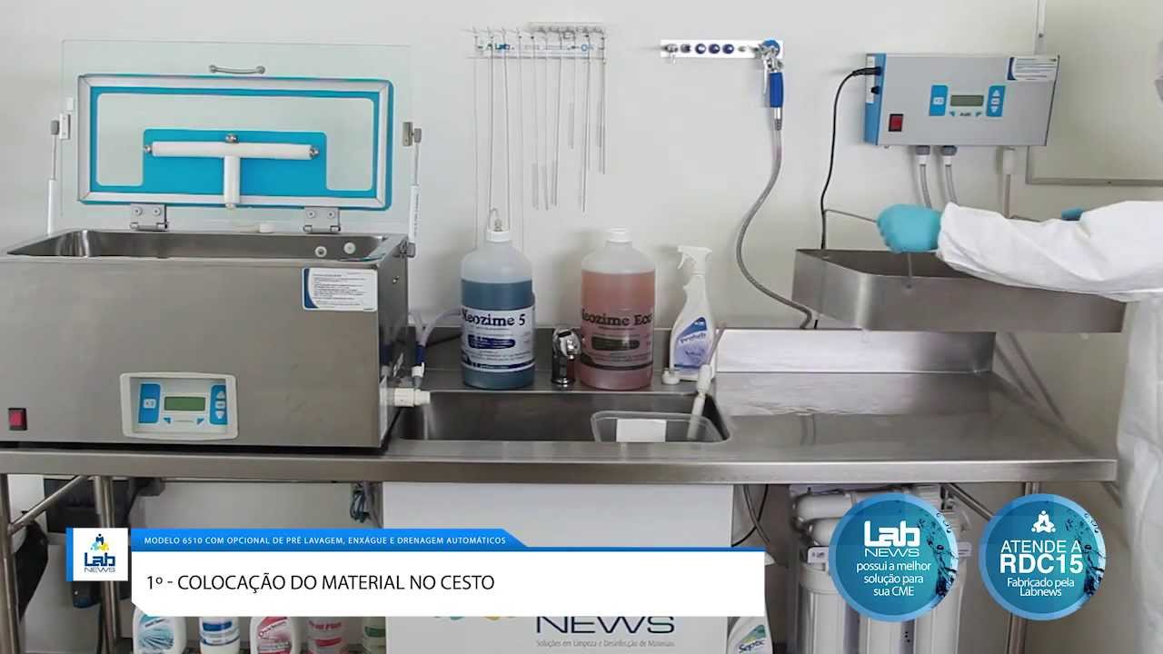 Labnews - Processo de limpeza em lavadora ultrassônica automatizada