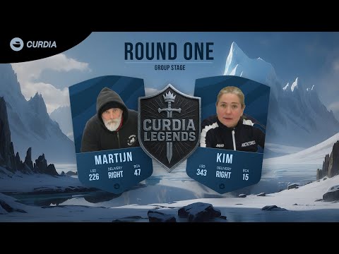 Round 1: Martijn vs Kim | Curdia Legends Curling Duel 🥌🇧🇪 #curling #sports