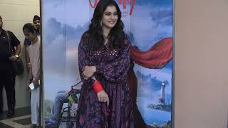 Kajol, And Vishal Jethwa Spotted Promoting Their Upcoming Film SALAAM VENKY Today In Andheri