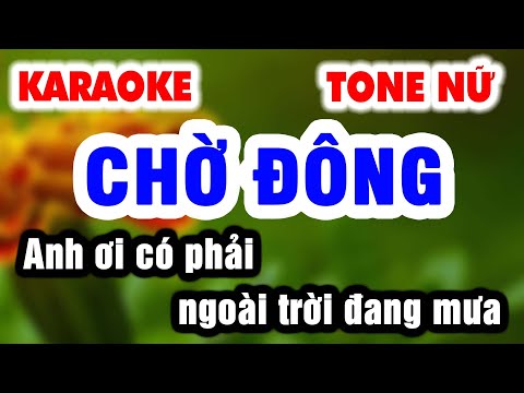 Karaoke Chờ Đông Tone Nữ - Anh ơi! có phải ngoài trời đang mưa | Nhạc Sống Organ 9669