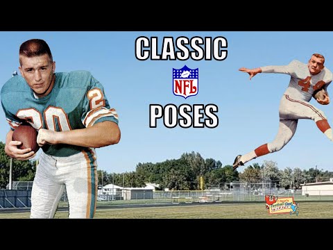 Mariscales de campo, apoyadores y tonterías: Poses clásicas de las tarjetas de la NFL