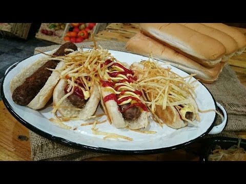 Salchichas criollas caseras y panchos recargados