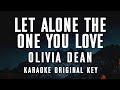 Olivia Dean Let Alone The One You Love Karaoke Instrumental